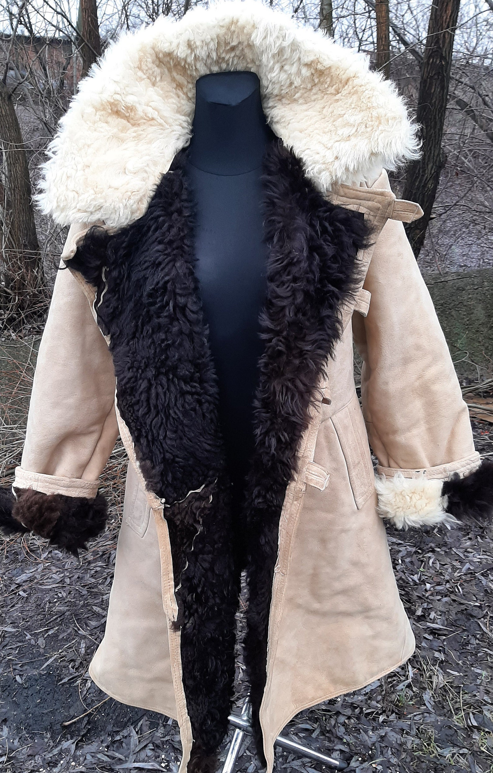 Vintage Military Coat Genuine Sheepskin Officers Soviet Army Etsy