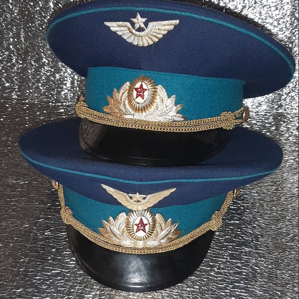 Gorra de oficial militar para pilotos Fuerza Aérea de la URSS