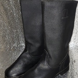 Vintage seltene militärische Planenstiefel Marine Corps UdSSR Navy