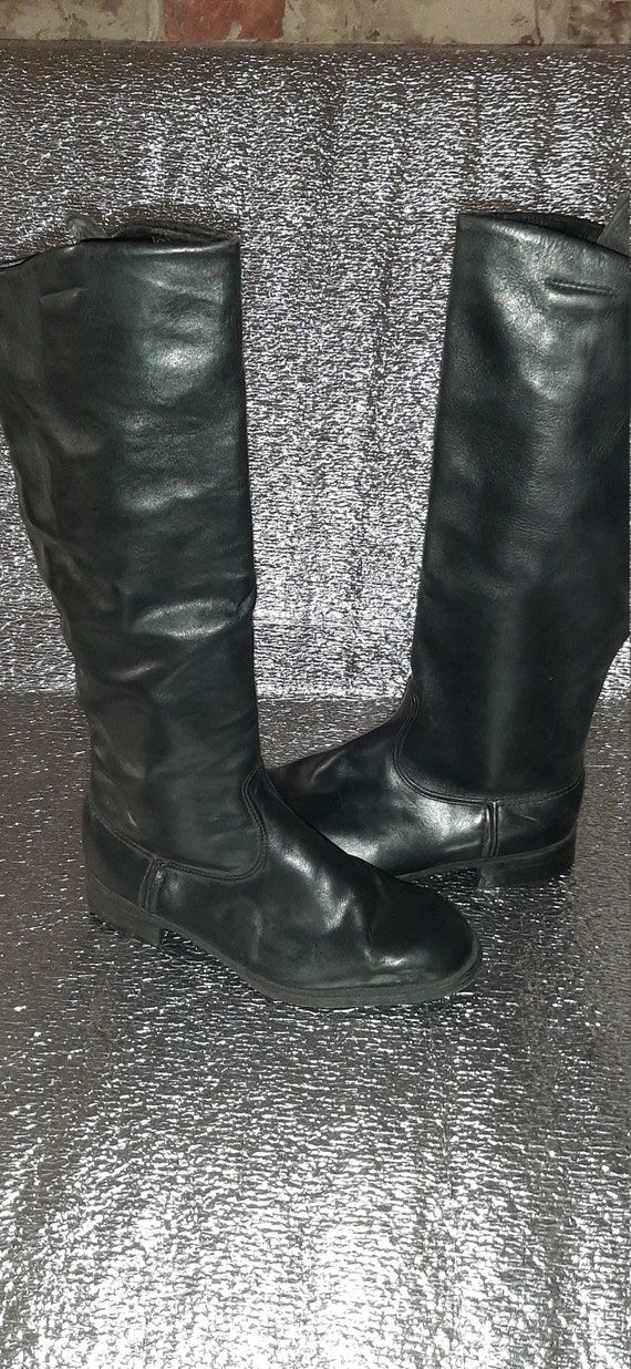 Officer Military Chrome Boots Soviet Army USSR - image 3