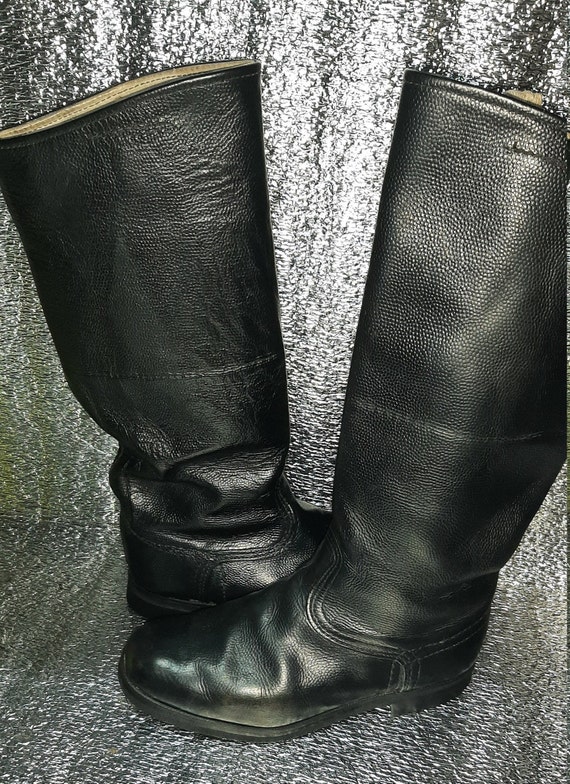 Soviet leather combat boots USSR army Gem
