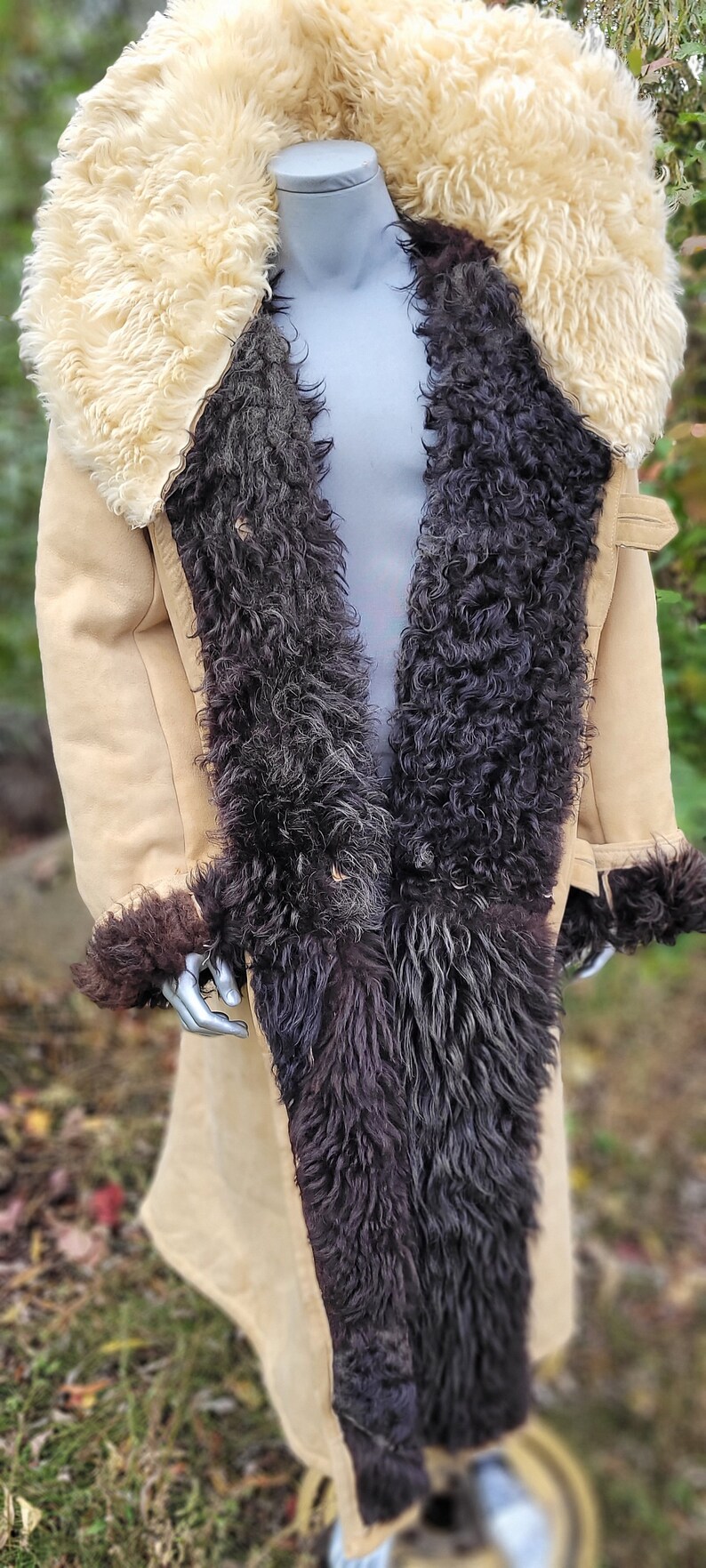 Vintage Rare Military Fur Coat Made Natural Sheepskin Huge - Etsy