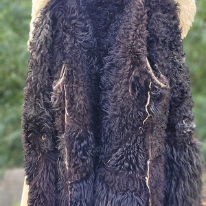 Vintage Rare Military Fur Coat Made Natural Sheepskin Huge - Etsy