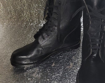 margiela scuffed combat boots