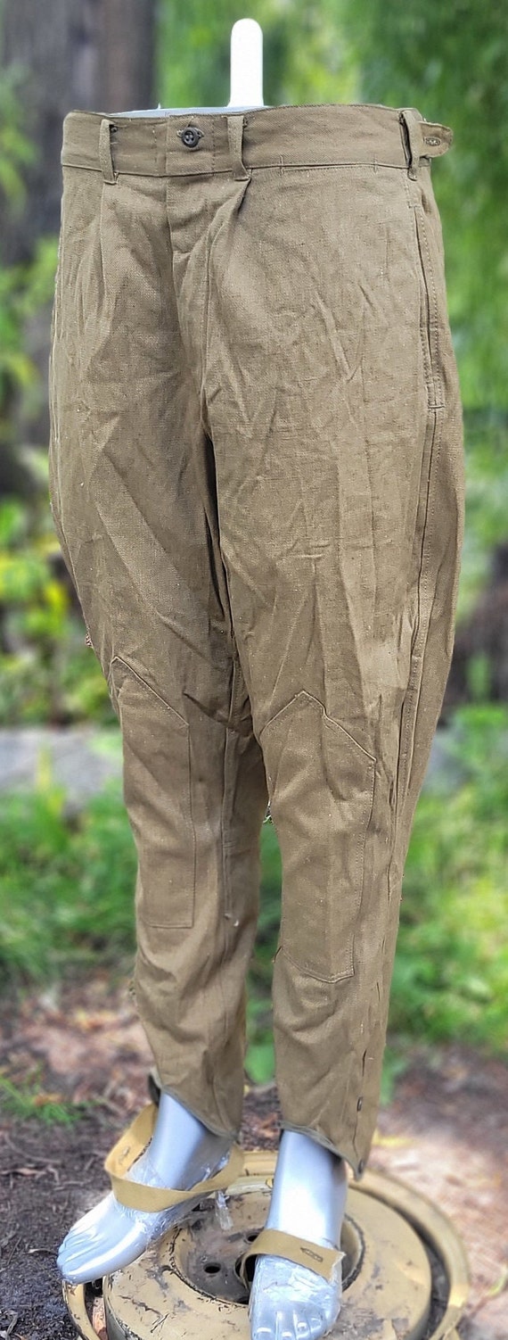 Vintage military riding breeches soldier Soviet army … Gem
