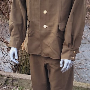 Vintage military uniform soldier USSR 1970s