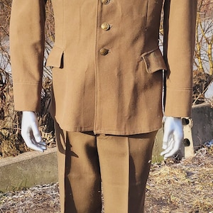 Antique military uniform combat soldier army USSR 1970s