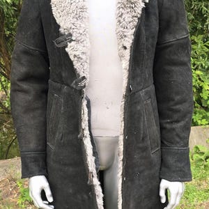 Military women&#39;s coat natural sheepskin USSR