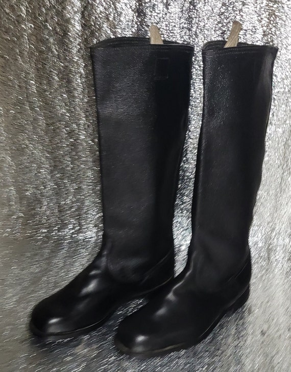 Rare army boots KIRZA with herringbone soles tarpauli… - Gem