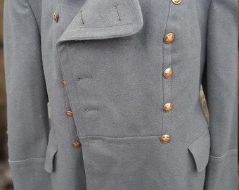 ヴィンテージダブルブレストウールコート、クラシックなオールドエラ