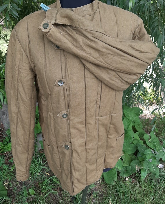 Soviet military jacket FUFAIKA Ukraine army winte… - image 3