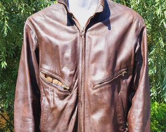 Military Vintageドイツ軍　LEATHER JACKET Ww2 German Leather Jacket - Etsy