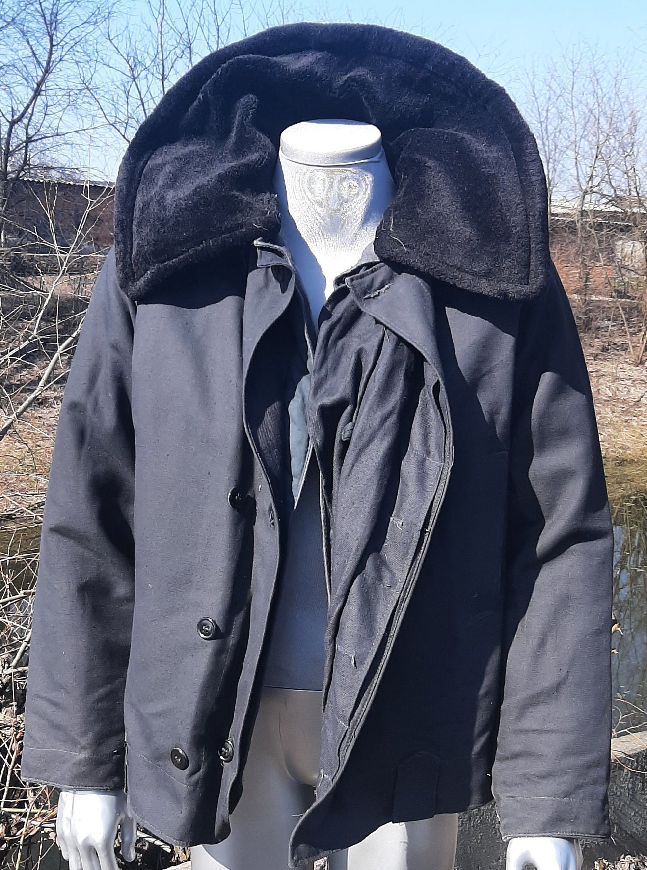 Military Winter Jacket Soviet Tanker USSR - Etsy Military Winter Jacket Soviet Tanker USSR - Etsy