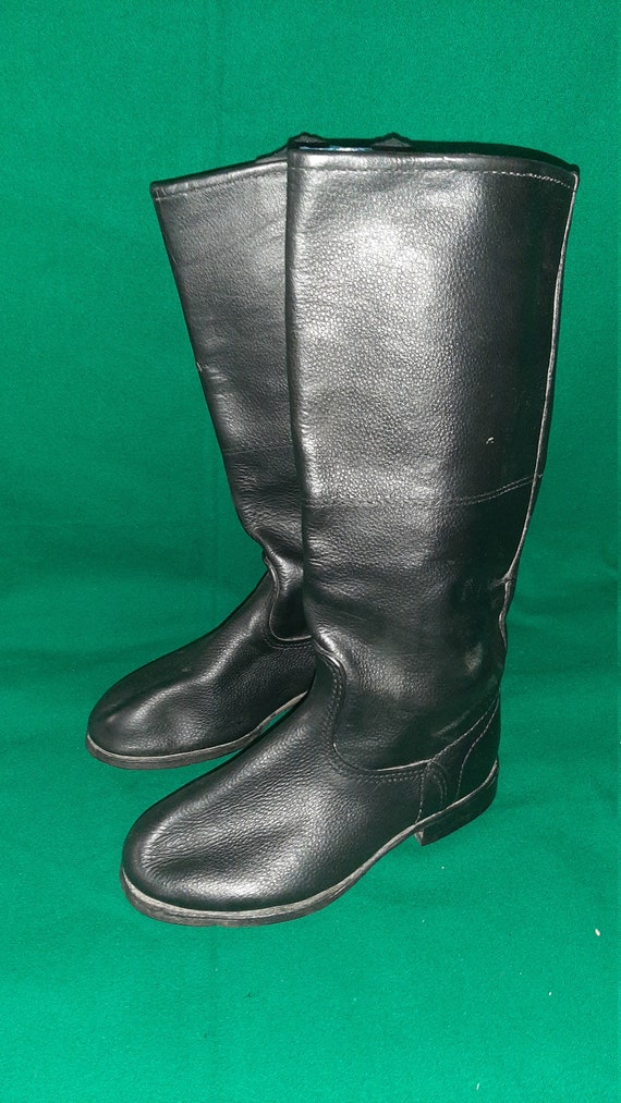 Army Soviet Military Officer Yuft Boots USSR - image 1