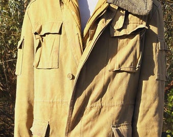 Vintage Military Combat Jacket Afghan War Peacoat AFGHANKA