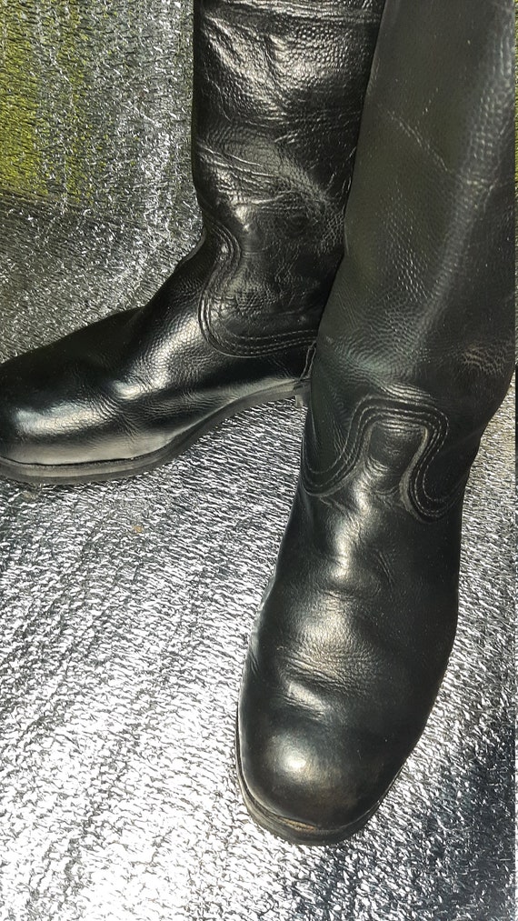Soviet leather combat boots USSR army Gem