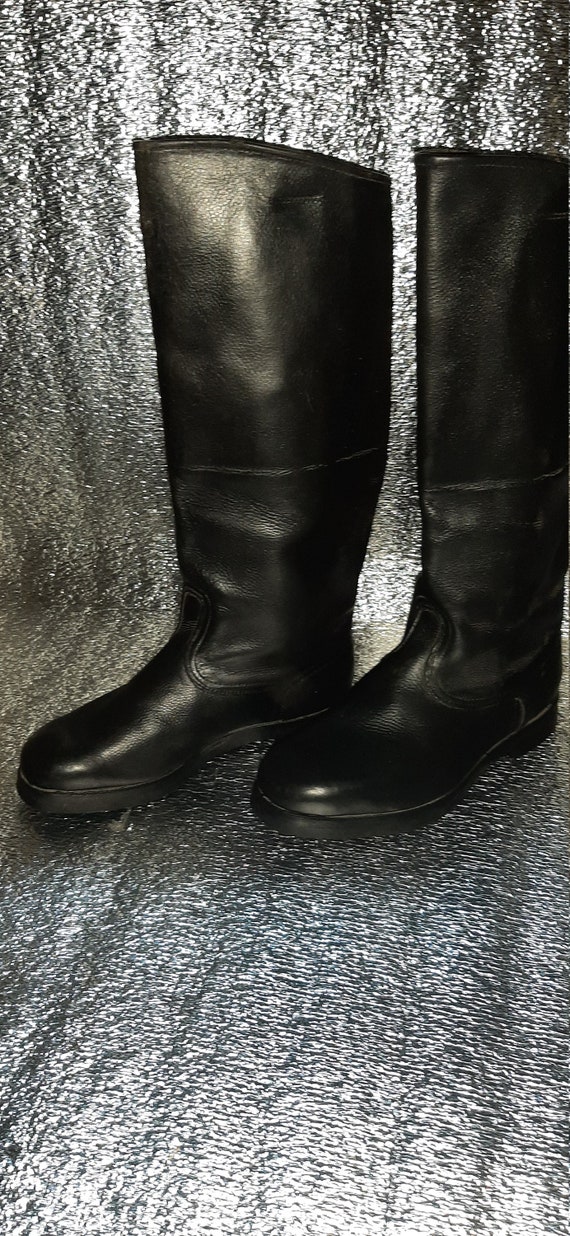 Soviet military yuft boots sole micropore officer… - image 2