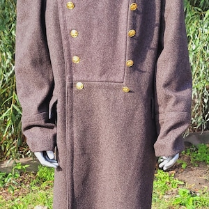 Sobretudo vintage de lã militar do Exército da URSS