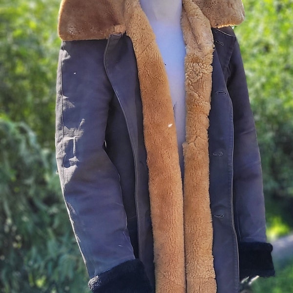 Winter military fur jacket of the Northern Soviet officers of the USSR