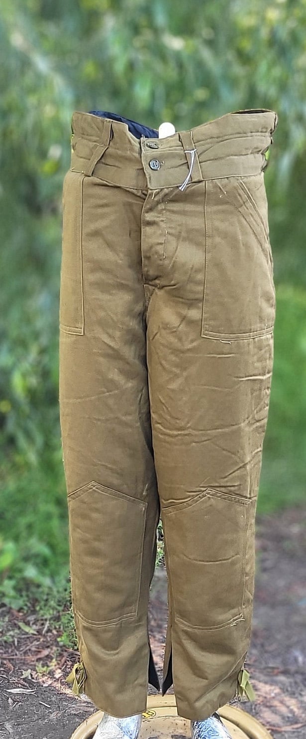 Buy Vintage Soviet Insulated Work Pants Sand Color High Waist