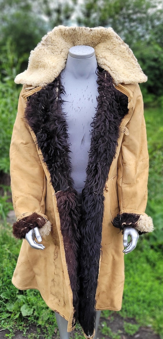 Military winter fur coat Bekes Soviet army USSR - Etsy 日本