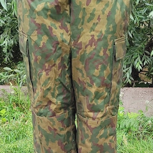Pantaloni mimetici vintage rari 93 Flora esercito 1990 prima emissione