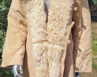 冬の毛皮のコート 天然シープスキン役員 BEKESHA ソ連 - Etsy 日本