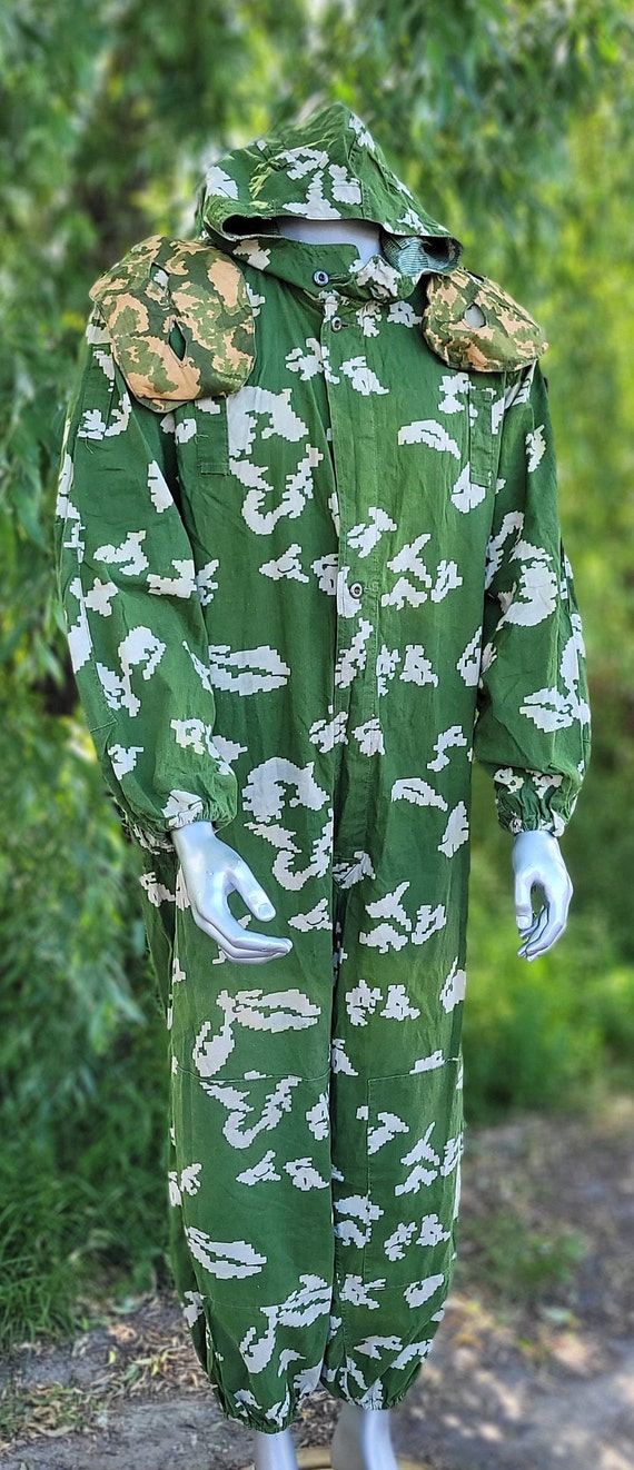 Vintage rare military camouflage uniform BURYOZKA bor… - Gem