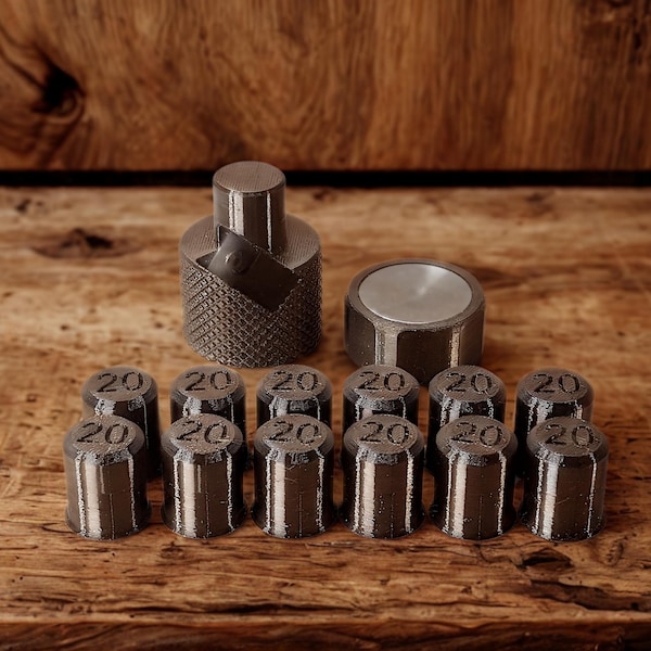 MFT Bench Dog Hole Plug Covers Magnetic 20mm or 3/4in