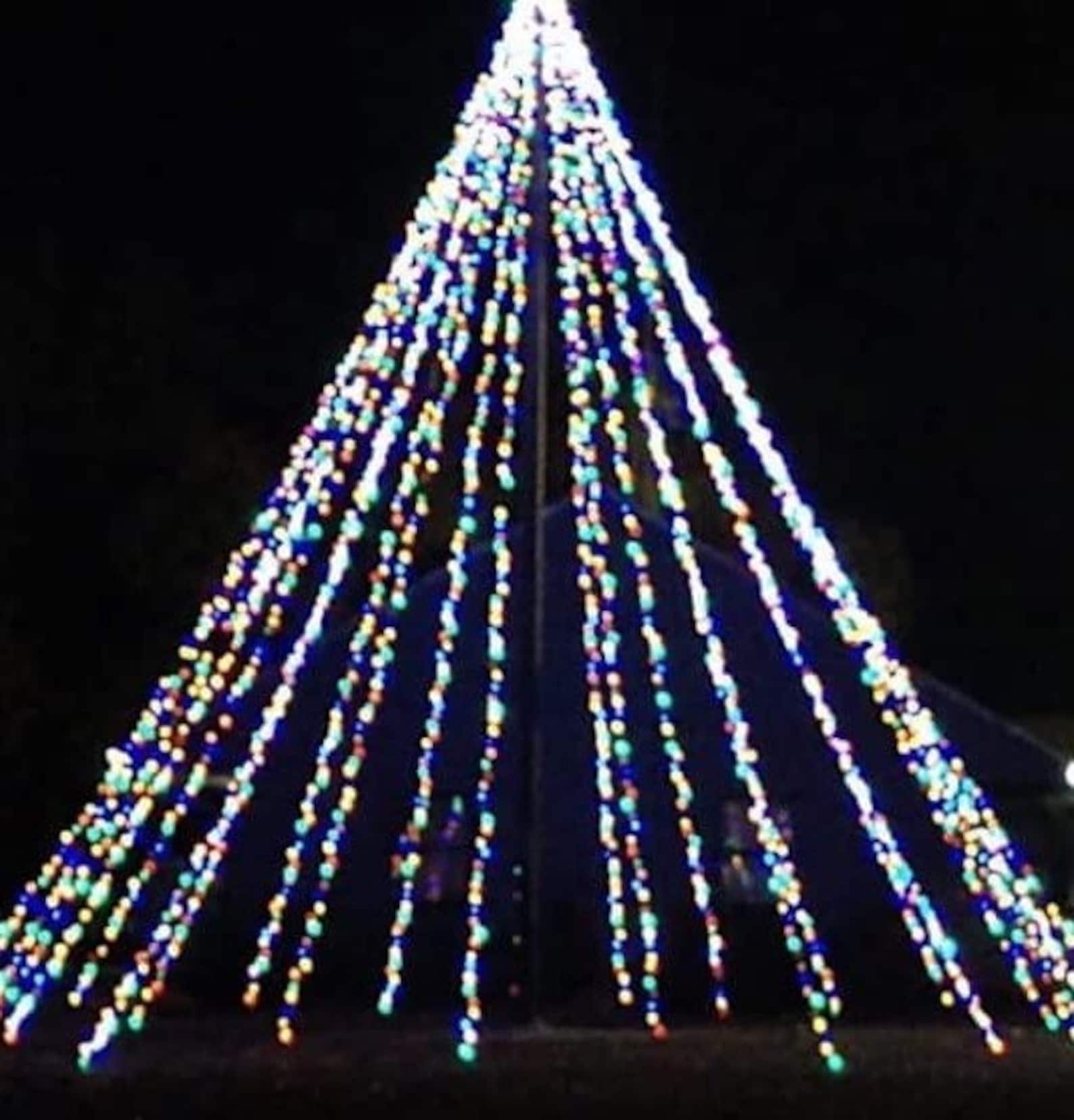 Christmas Tree Flag Pole Mega Topper Light Hook USA Etsy
