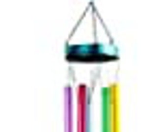 10x Bambou Rainbow Vent Spinner Mobile Carillon Jardin Décoration Maison Fête
