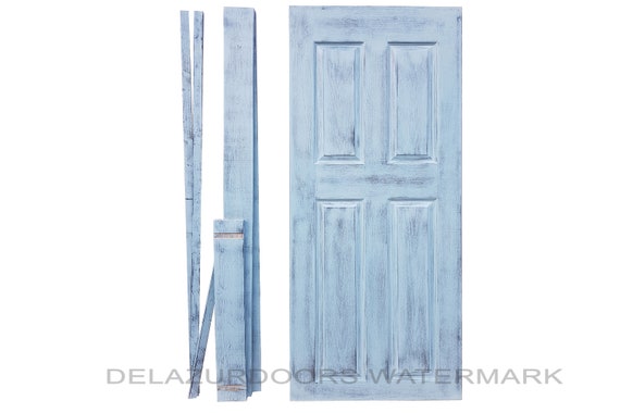 Rustic Style Door With Door Lining Distressed Hand Made Door Industrial Style Door High Quality Hand Painted Interior Doors Diy