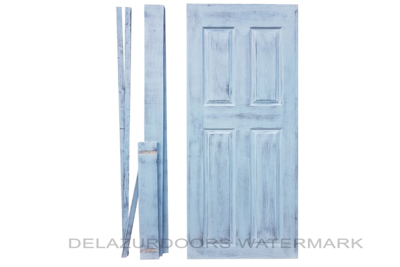 Rustic Style Door With Door Lining Distressed Hand Made Door Industrial Style Door High Quality Hand Painted Interior Doors Diy