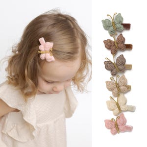 Butterfly Hair Clip SET, Toddlers Hair Clips, Baby Girl Hair Clips, Toddler Hair Bows, Girls Hair Bows, Baby Hair Bows SET,  Baby Girl Gift