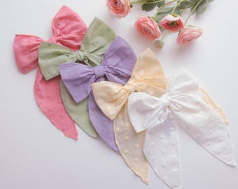 Baby-Mädchen-Haarschleifen, langer Schwanz-Haarschleifen, Mädchen-Fabel-Bögen, Kokett-Haarschleife, Baby-Haarschleifen, Kleinkind-Haarspangen, Ostern-Haarschleifen