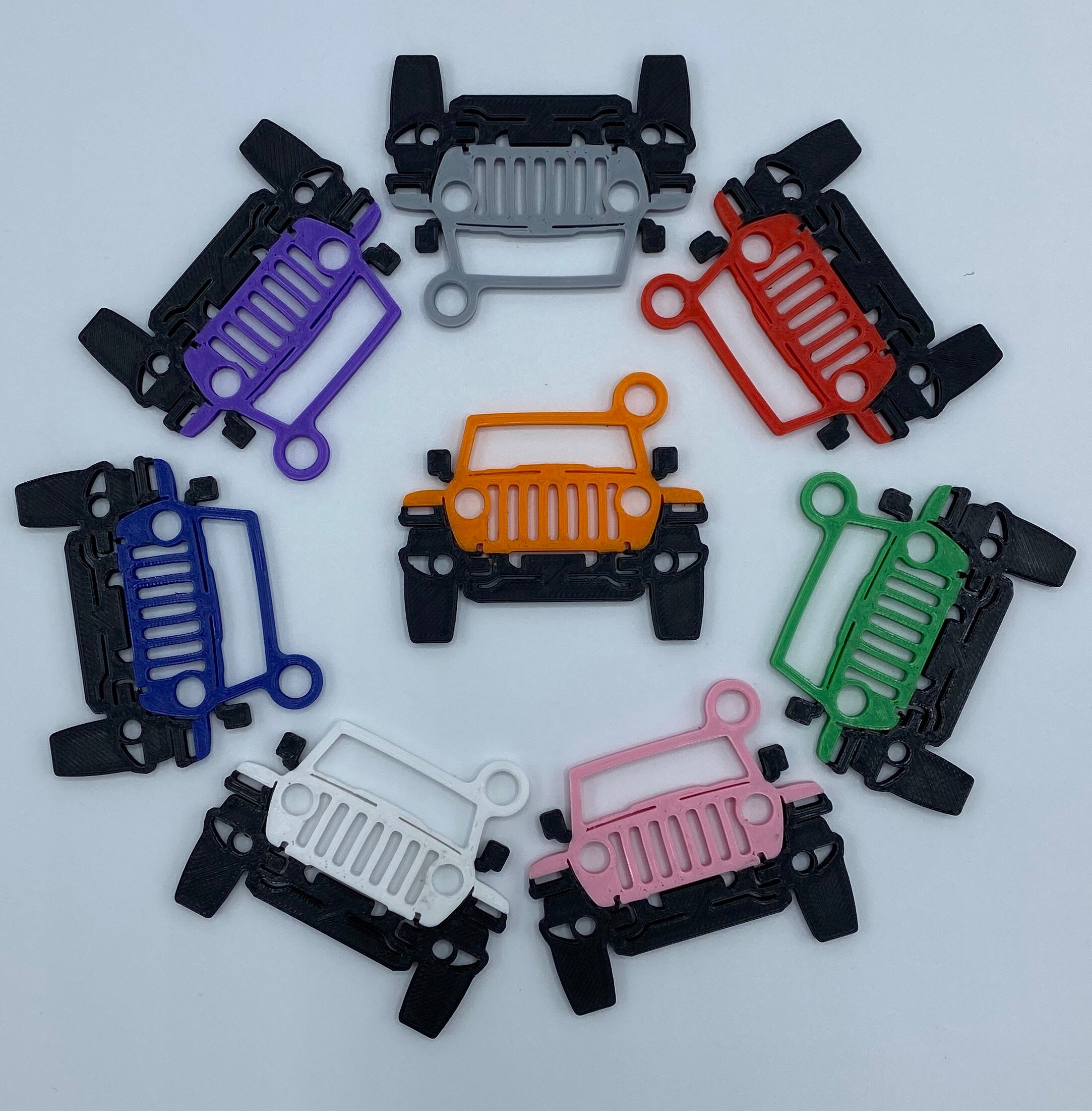 Jeep Wrangler JL Keychain (Color Matched Fenders)