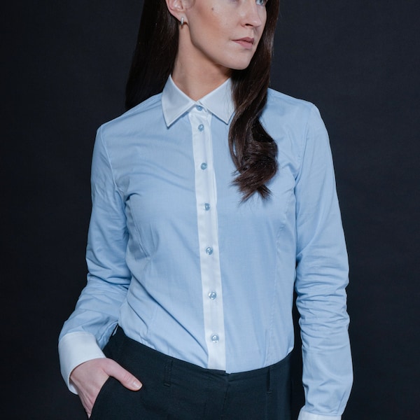 Lenny Blouse Sky Blue