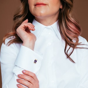 French cuff shirt with sweater hot sale