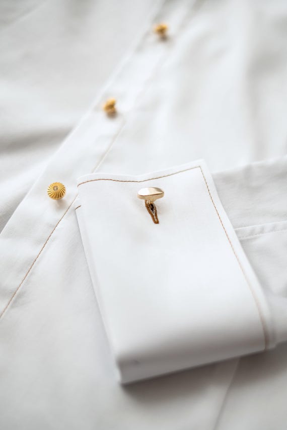 slim fit dress slacks Gold Cotton Shirt, Mens