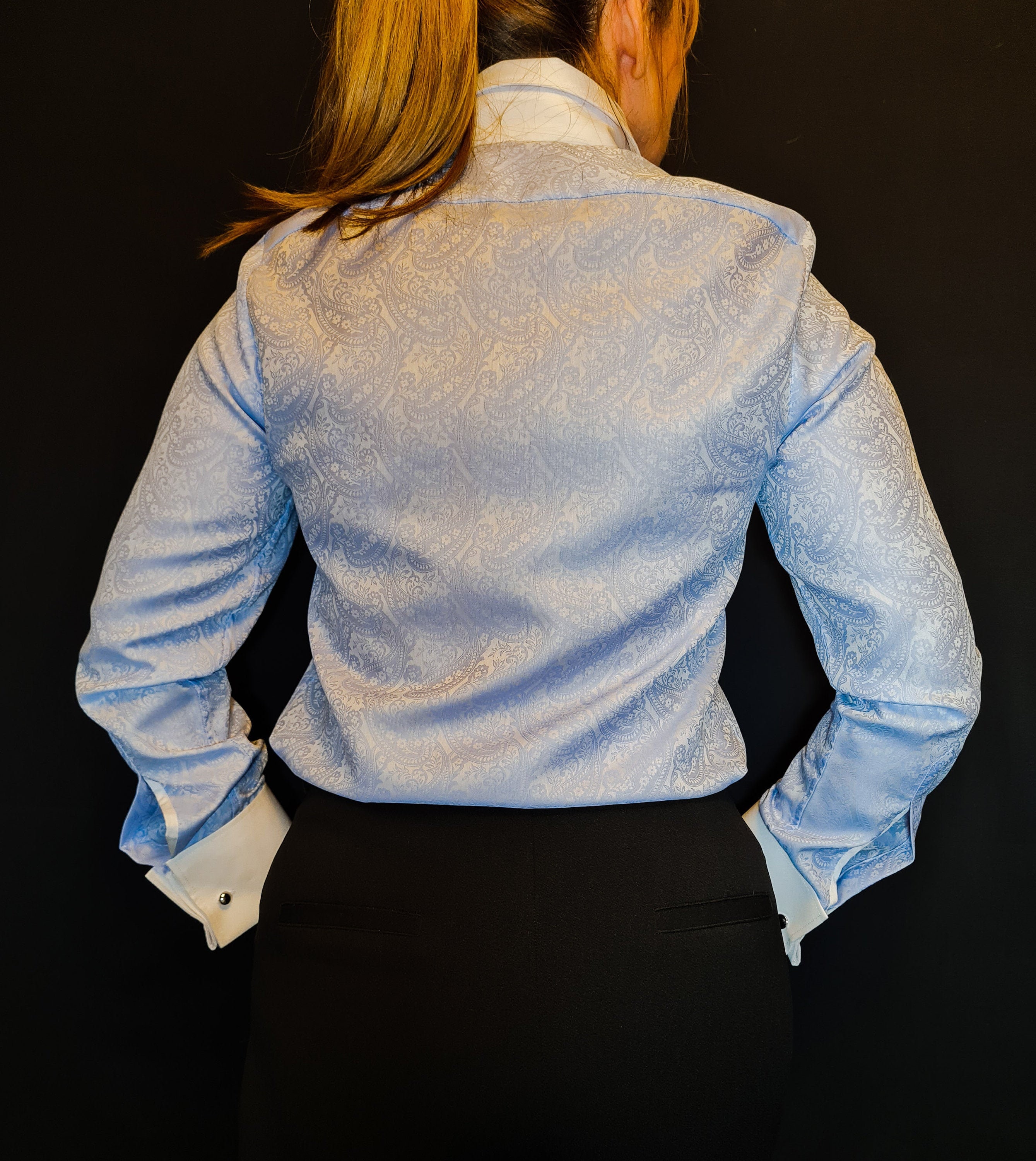 French cuff blouse women / blouses woman / button up shirt Etsy