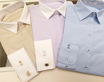 Personalize your shirt, monogram for your DaDonna Blouses shirt
