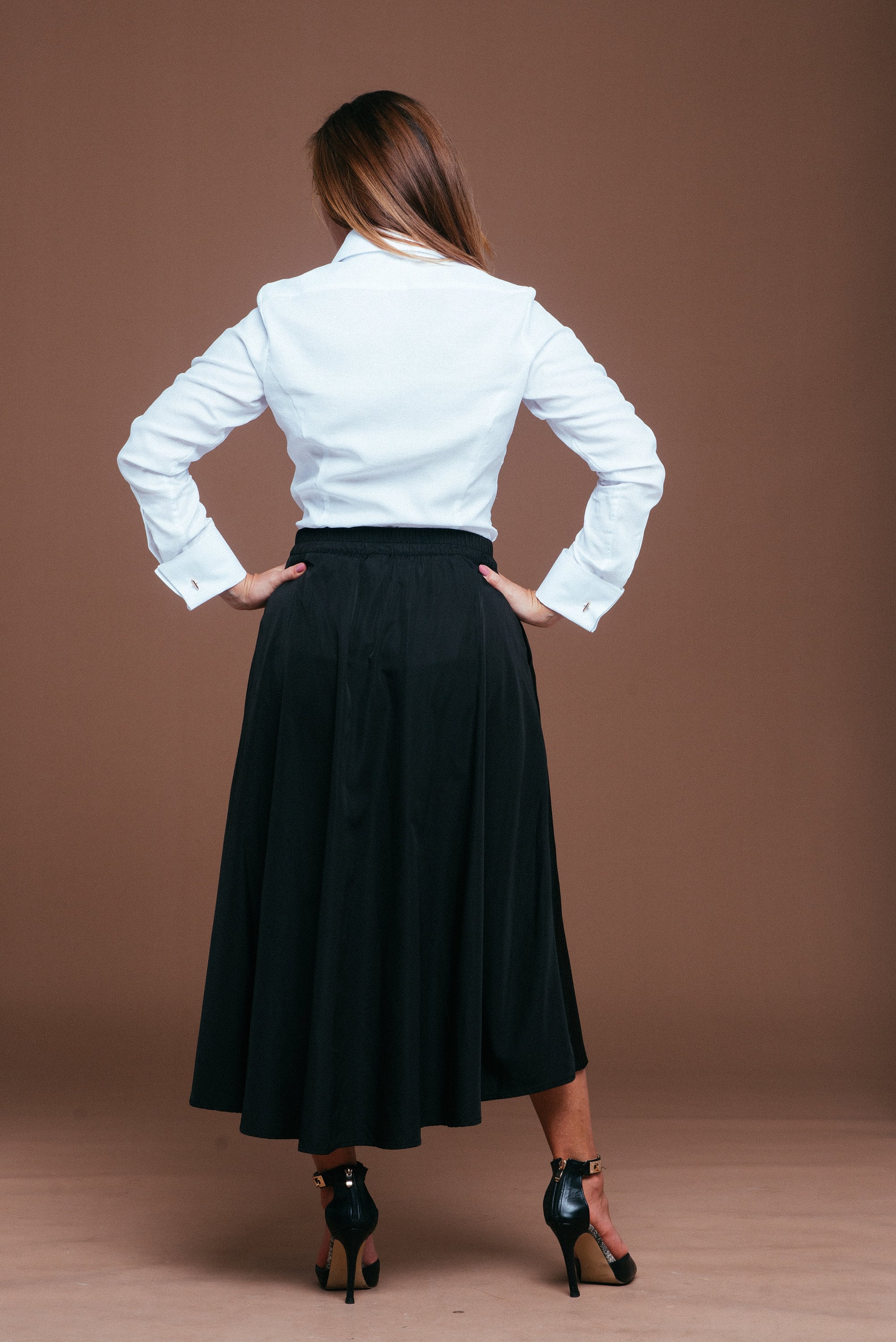 【pois】gather2way blouse [white] Zoey Blouse in Plus Size - Optic White White | NYDJ