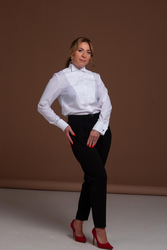 green emerald velvet dress Pique Bib Tuxedo Shirt - Black Burgundy