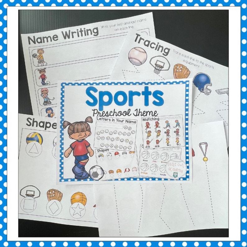 Sports Preschool Theme Etsy