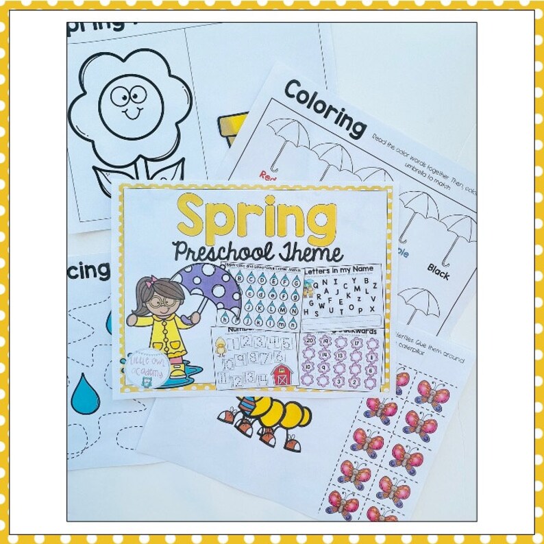 Spring Preschool Theme - Etsy
