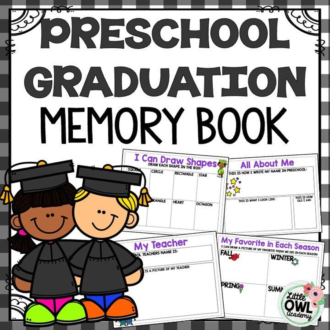 Preschool Graduation Memory Book Etsy