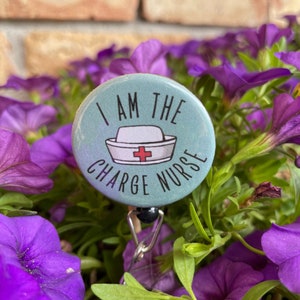 Charge Nurse Badge Reel | Nurse Badge Reel | Funny Badge Reel | Nurse Humor | Healthcare Badge Reel | Charge Nurse