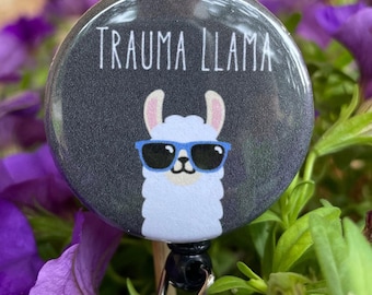Trauma Llama Badge Reel: Funny Nurse Humor