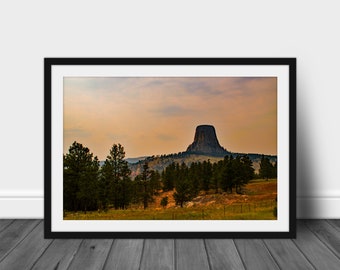 Devil's Tower Photo, Devil's Tower, Wyoming, Bear Tower, Bear Rock, Color Photograph, Landscape, Devil's Tower National Monument