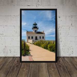 Old Point Loma Lighthouse, Point Loma, Lighthouse, San Diego, California, Nautical, Beach, Pacific Ocean, Ocean, Wall Art, Photograph, Photo